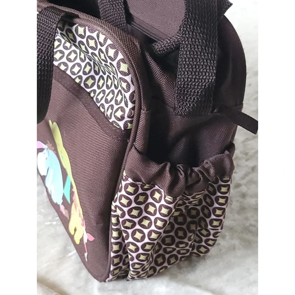 Winnie the Pooh Diaper Bag & Fleece Baby Blanket Set Brown Messenger Bag Disney